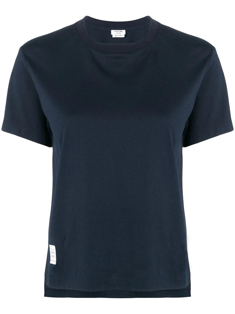 RELAXED FIT SS TEE WITH SIDE SLITS IN LT WEIGHT JERSEY