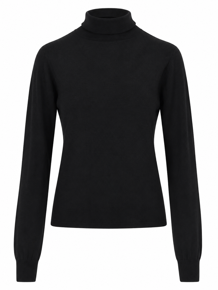 PULL COL ROULE CACHEMIRE LAINE