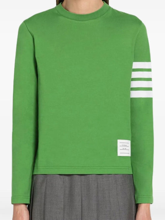 LONG SLEEVE TEE W/ ENGINEERED 4 BAR IN SUSTAINABLE JERSEY