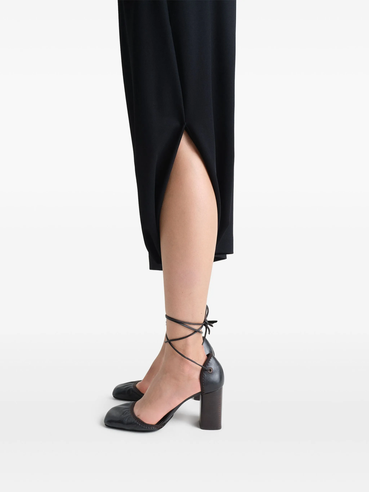 twisted hem skirt