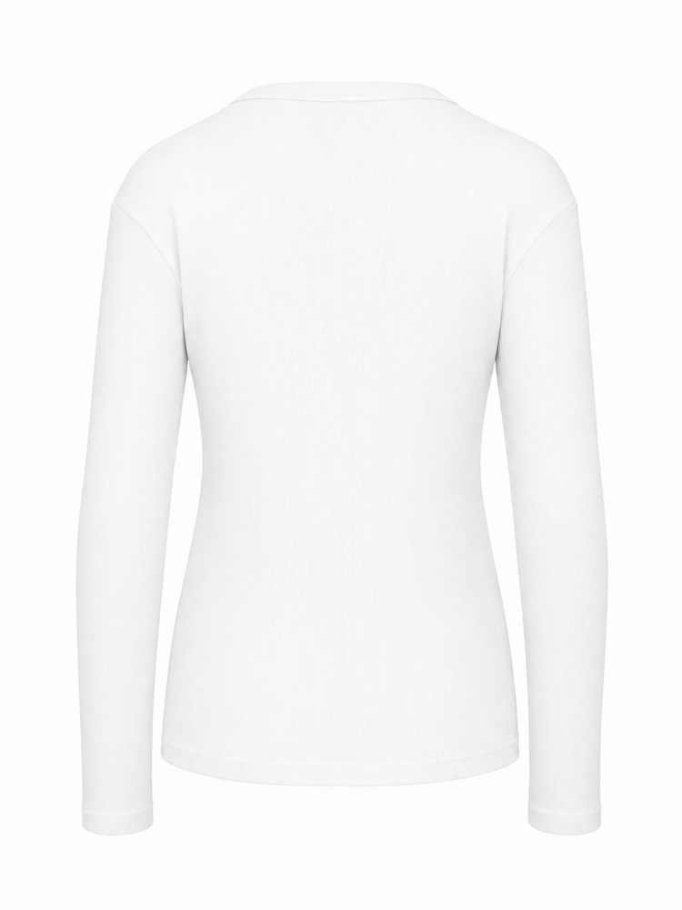 long sleeve ribbed t-shirt