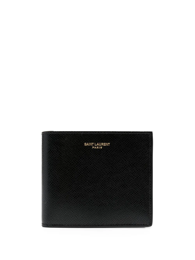 East/West grained leather wallet