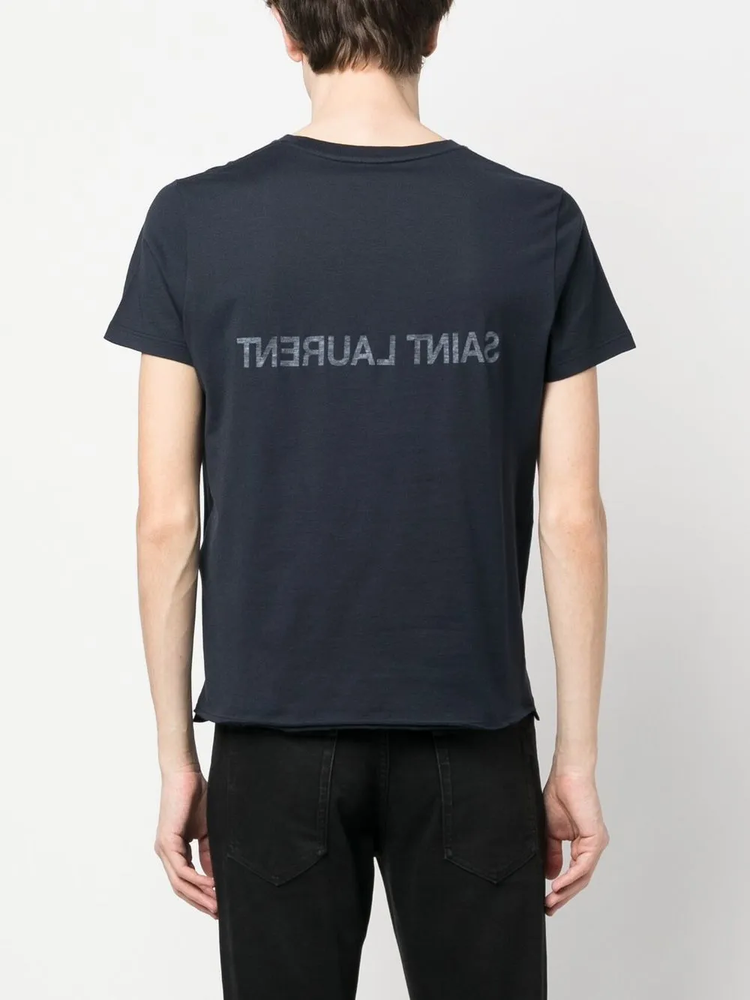 Reverse cotton T-shirt