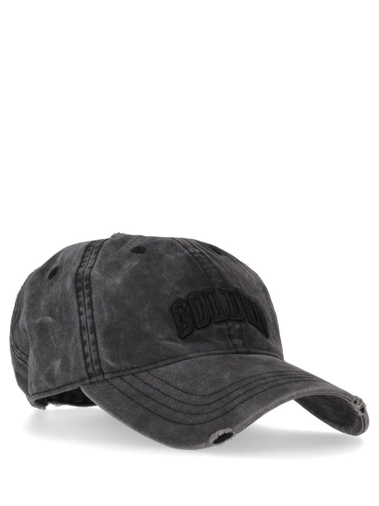 CURVED LOGO DISTRESSED CAP ANTHRACITE -