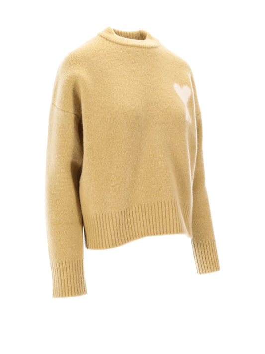 CREWNECK SWEATER WITH AMI DE COEUR