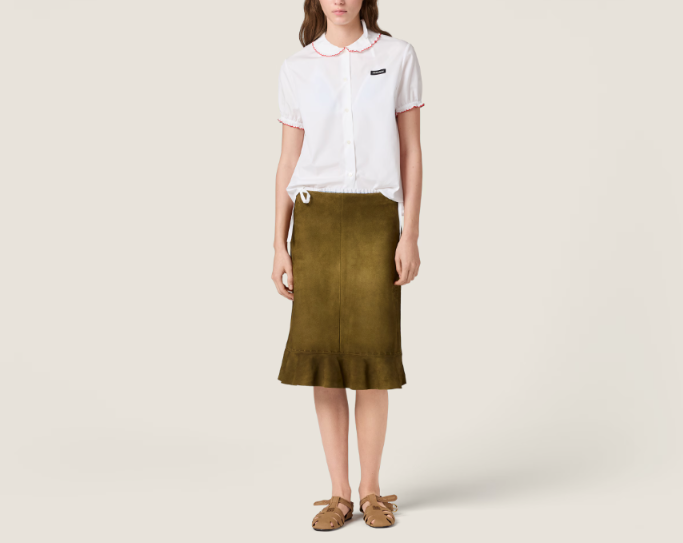 CAMICIE POPELINE RICAMO