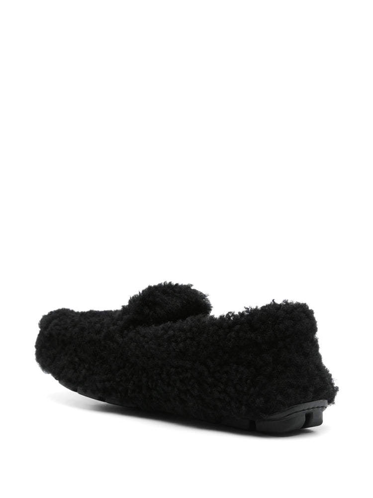 shearling driving shoes