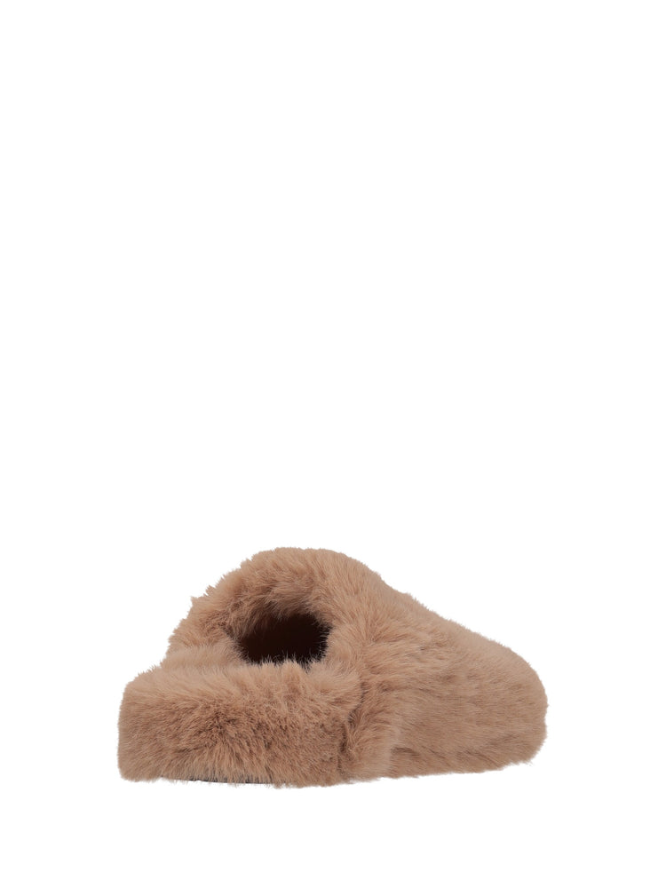 Furry indoor slippers