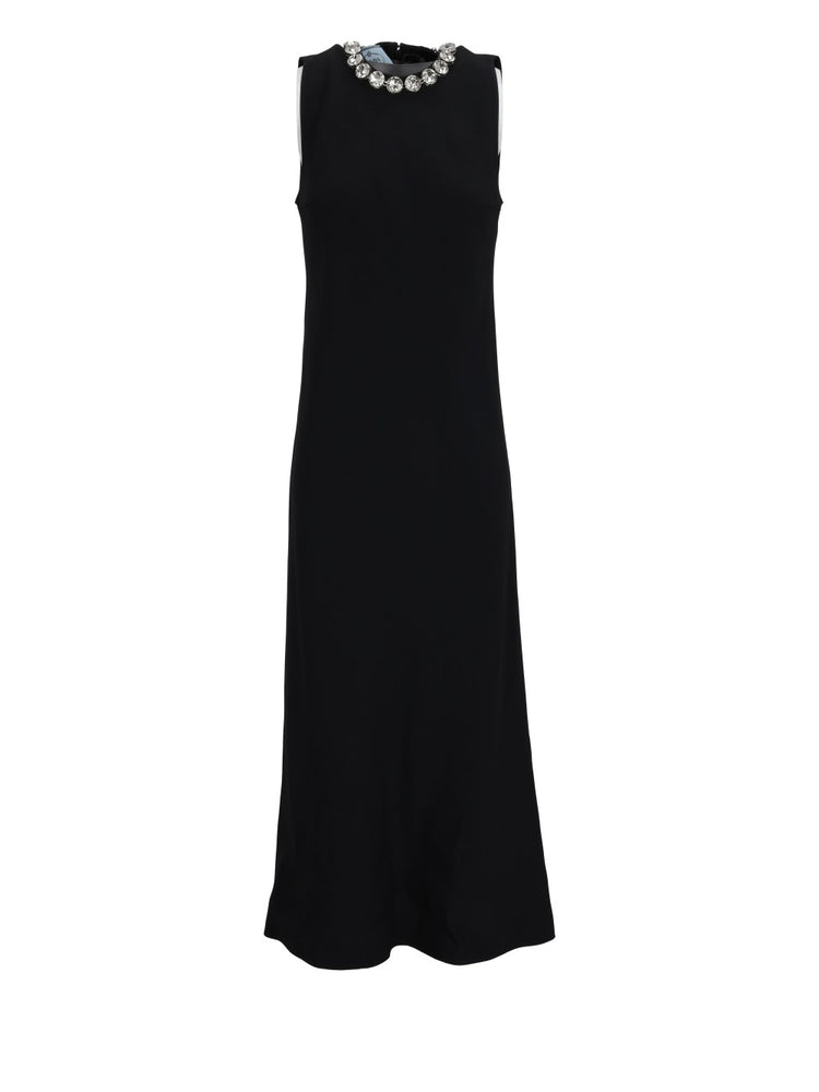 embroidered midi dress