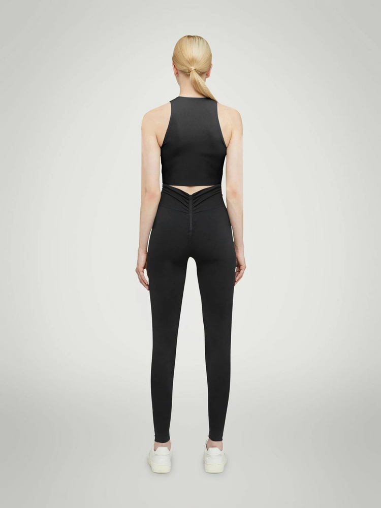 WOLFORD ruched-detailing performance top