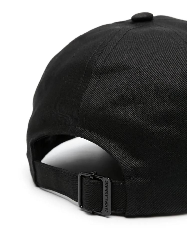 logo-embroidered gabardine-weave cap