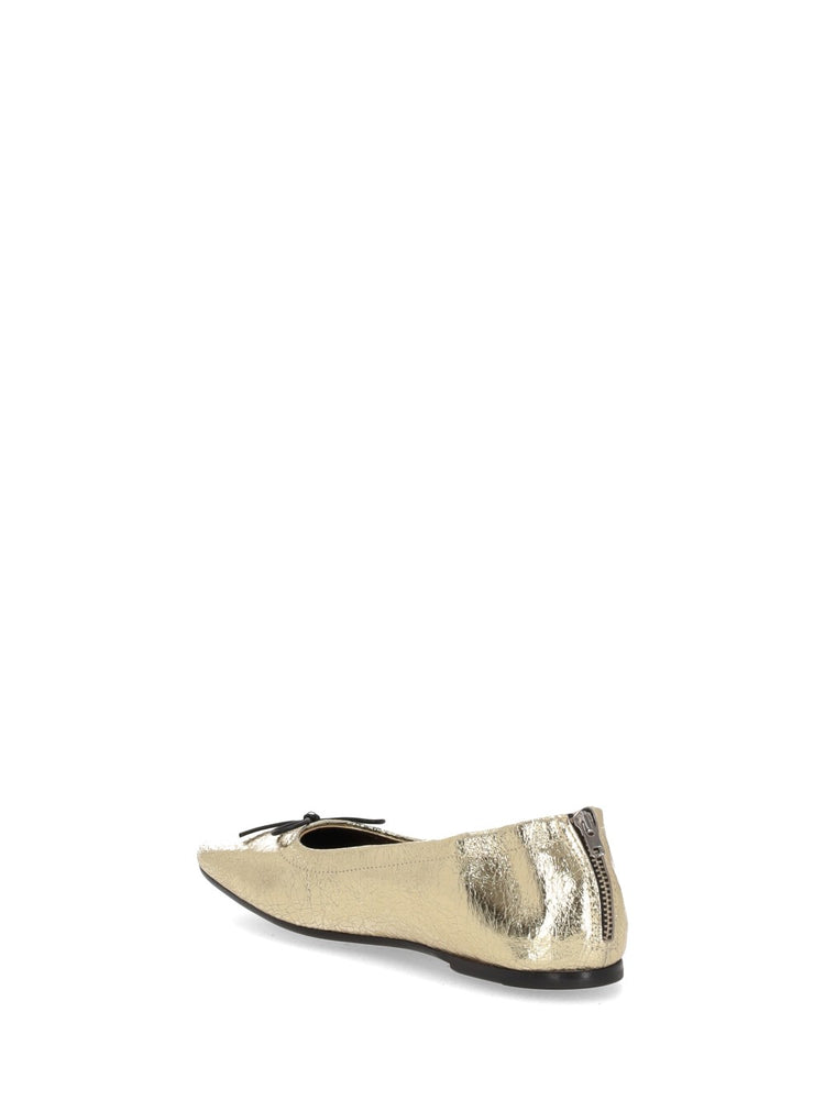 AMY WITH ZIP LAMINATED WRINKLED LEATHER UPPER