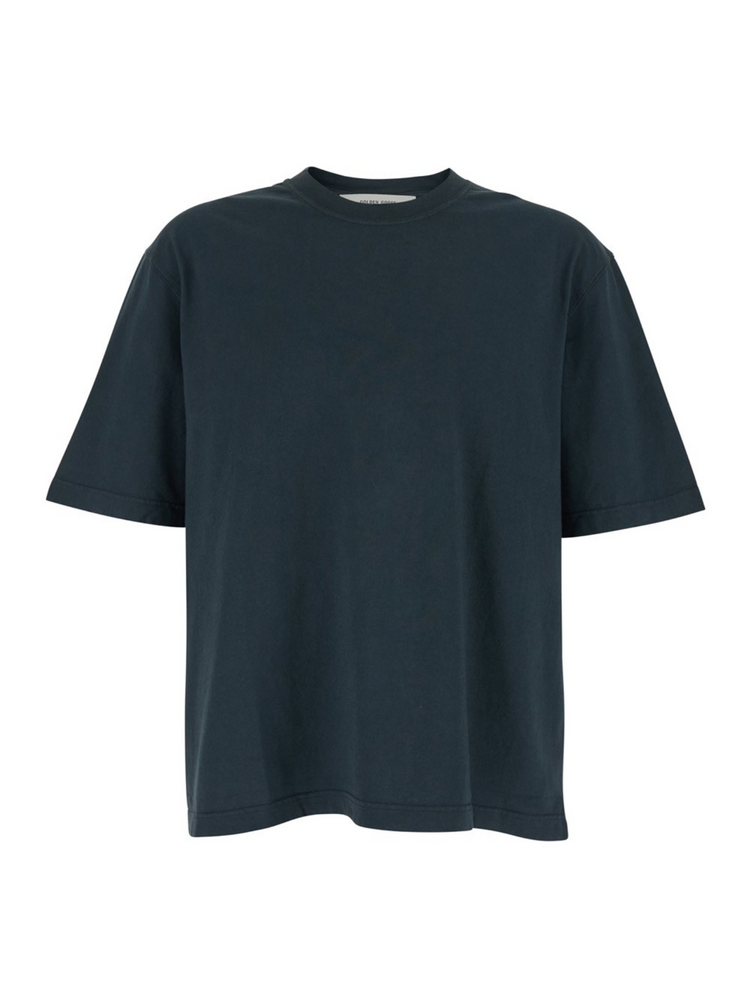 RELAXED FIT T-SHIRT COTTON JERSEY LOGO PATCH