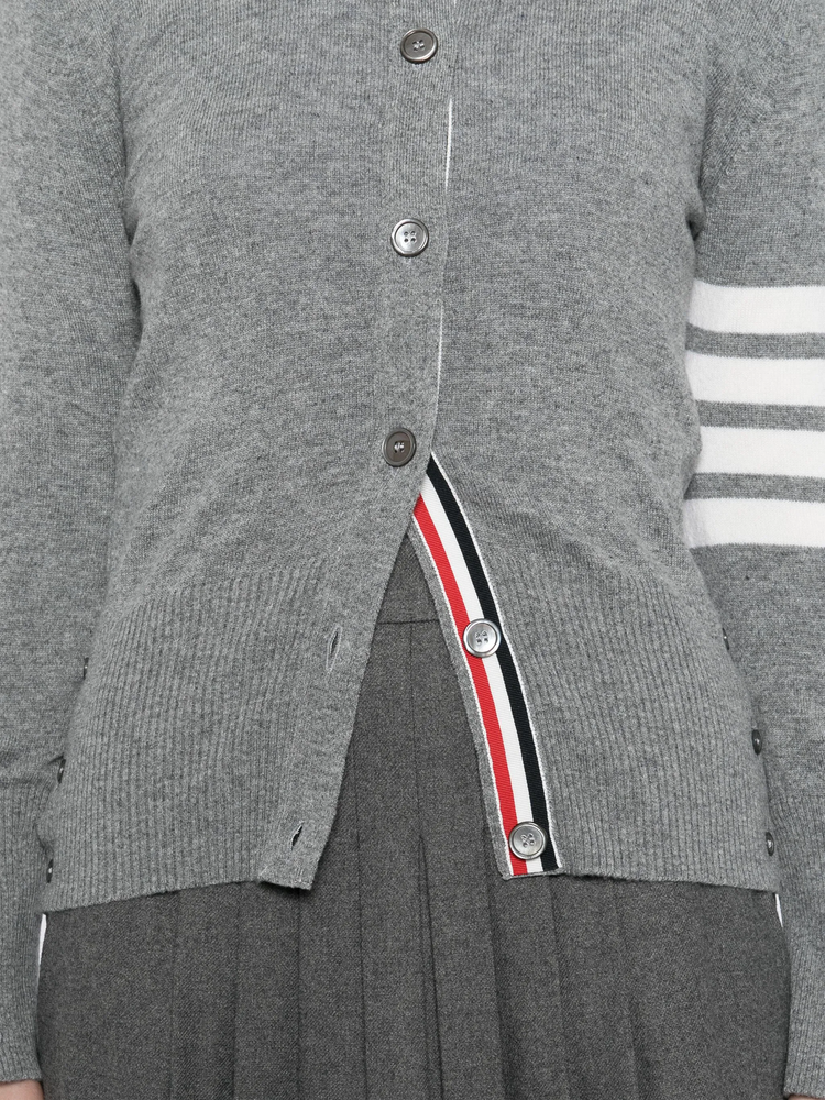 4-bar stripe cardigan