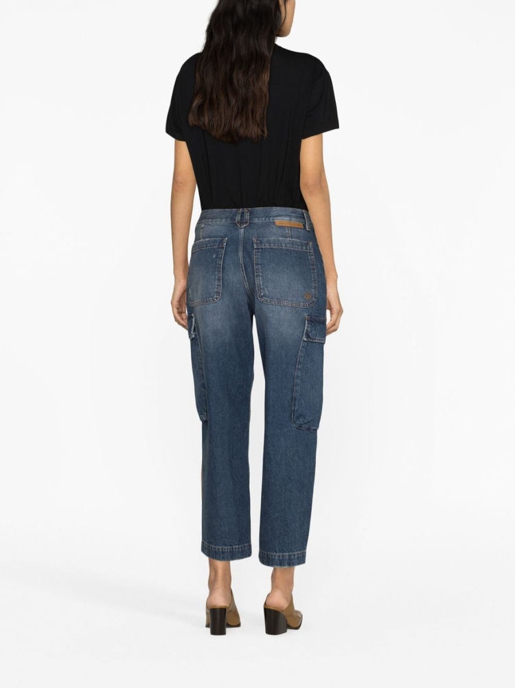 STELLA MCCARTNEY cropped cargo jeans