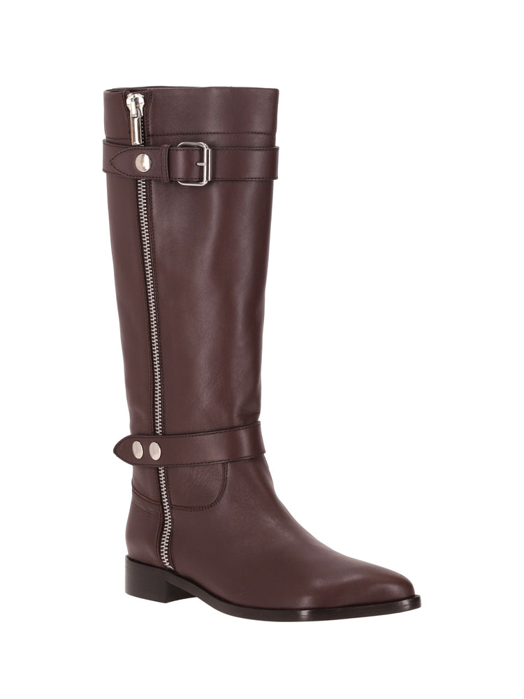 OBLIQUA RIDING BOOTS - Calfskin