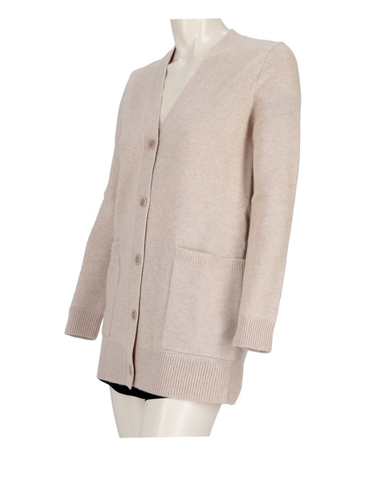 Virgin wool and cashmere cardigan with sequins