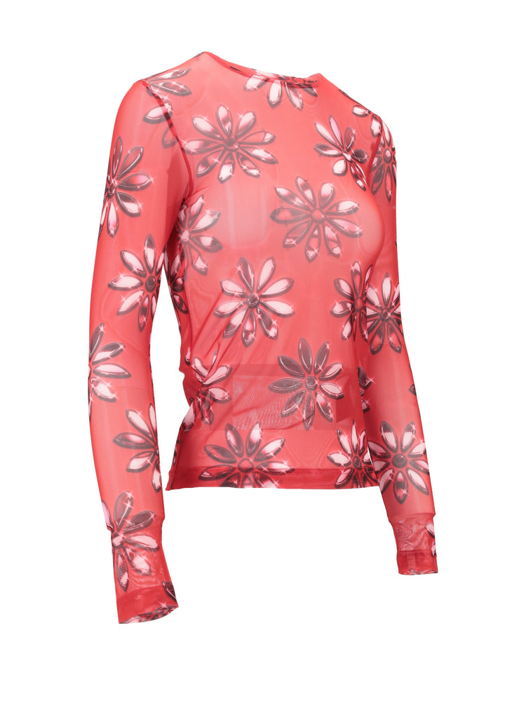 FITTED T-SHIRT W/ LONG SLEEVES