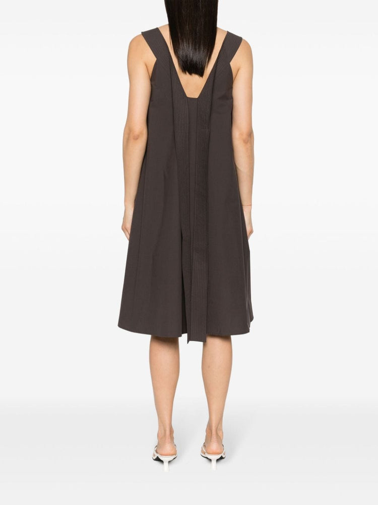 V-neck cotton dress