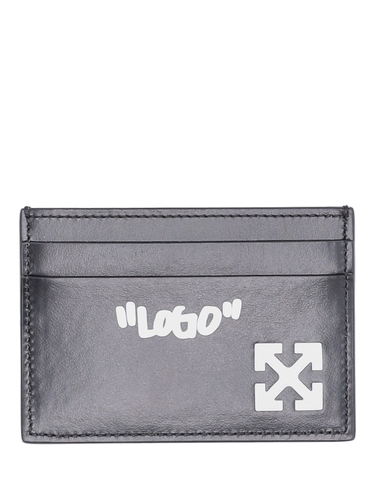 JITNEY QUOTE CARD CASE BLACK - WHITE