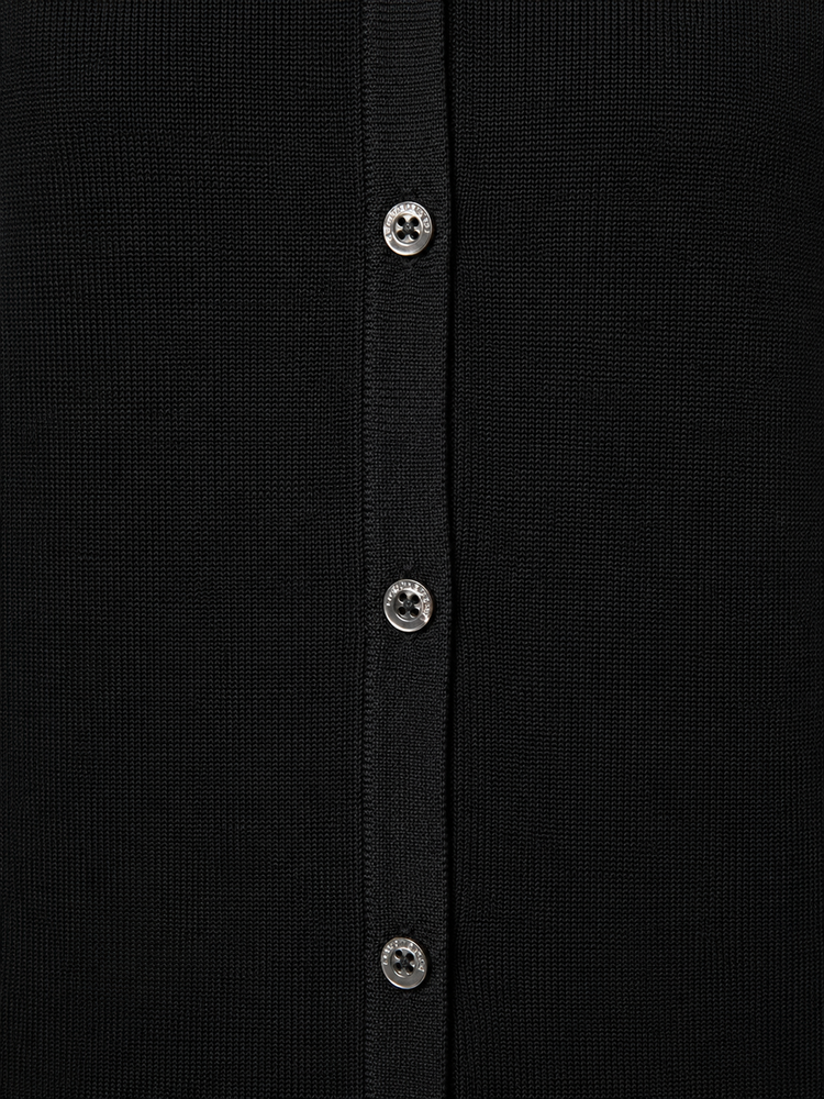Round neck cardigan