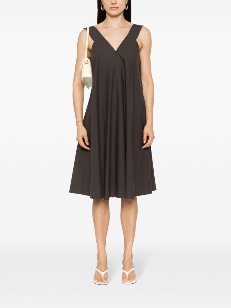 V-neck cotton dress