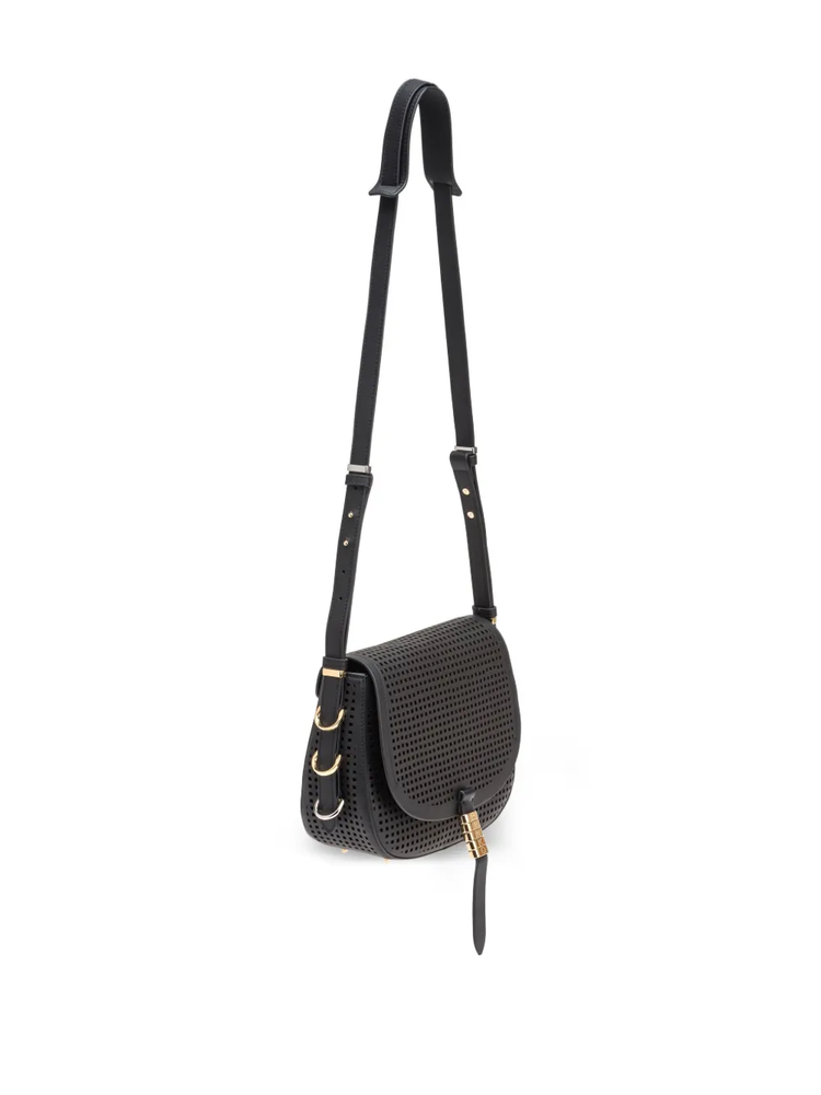logo-buckle shoulder bag