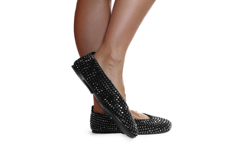 ballerina shoes crystal embellished