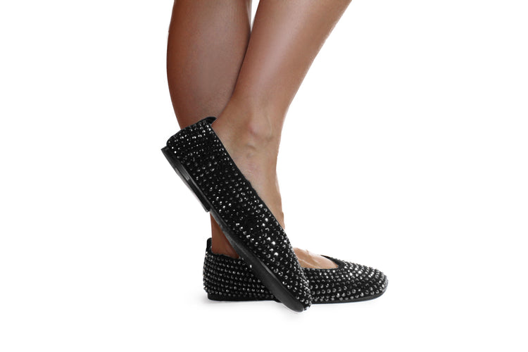 ballerina shoes crystal embellished