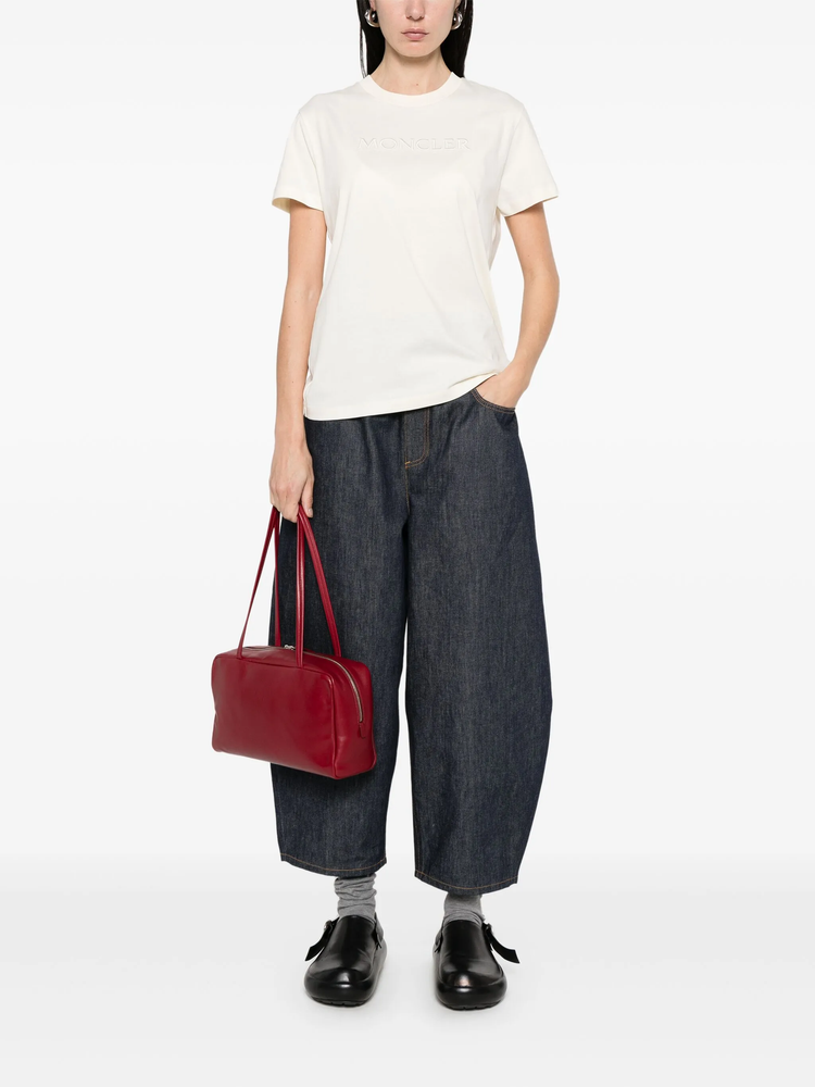 logo-embroidered cotton T-shirt