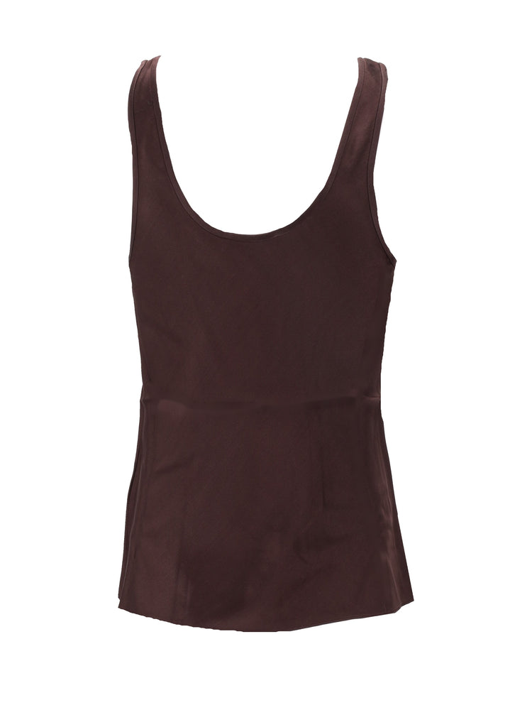 LEA TOP - DEEP BROWN