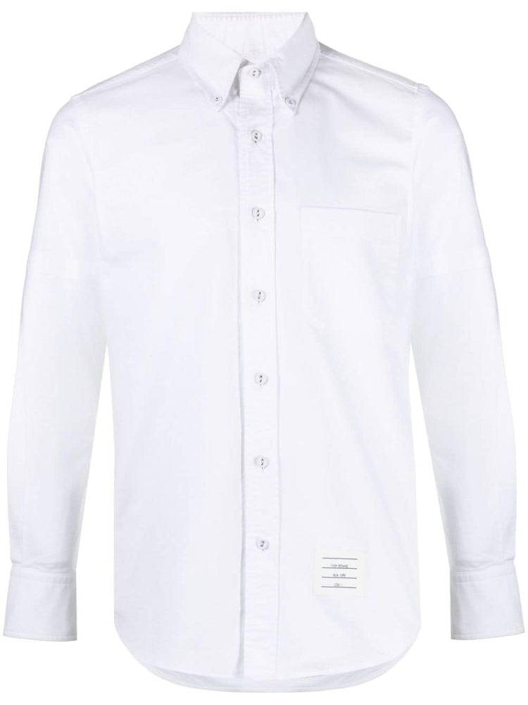 armband-embellished cotton shirt