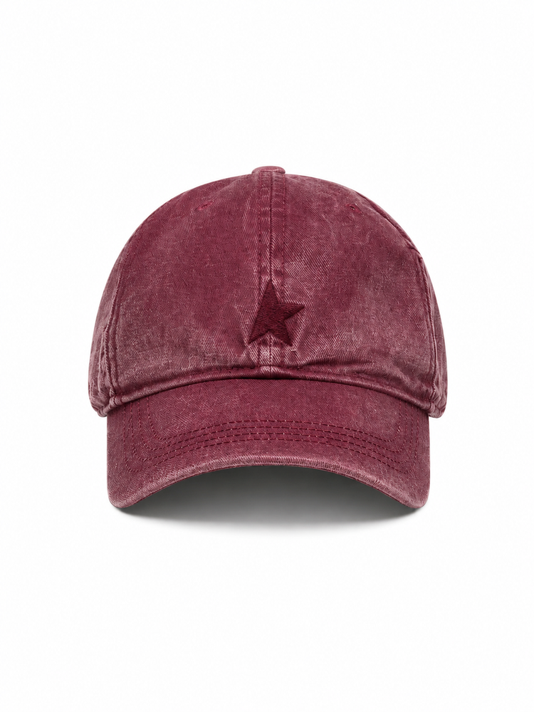 JOURNEY BASEBALL CAP/ WASHED COTTON TWILL/ STAR EMB
