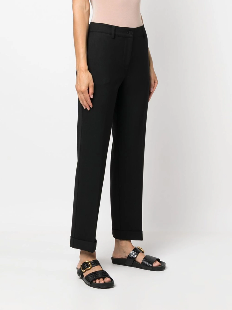 tailored virgin wool-blend trousers