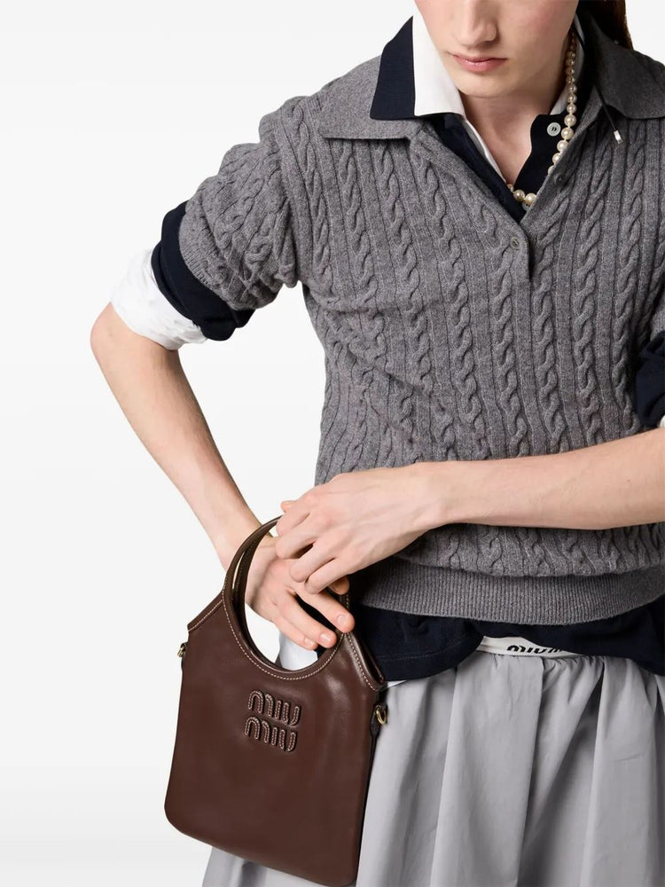 Ivy leather tote bag