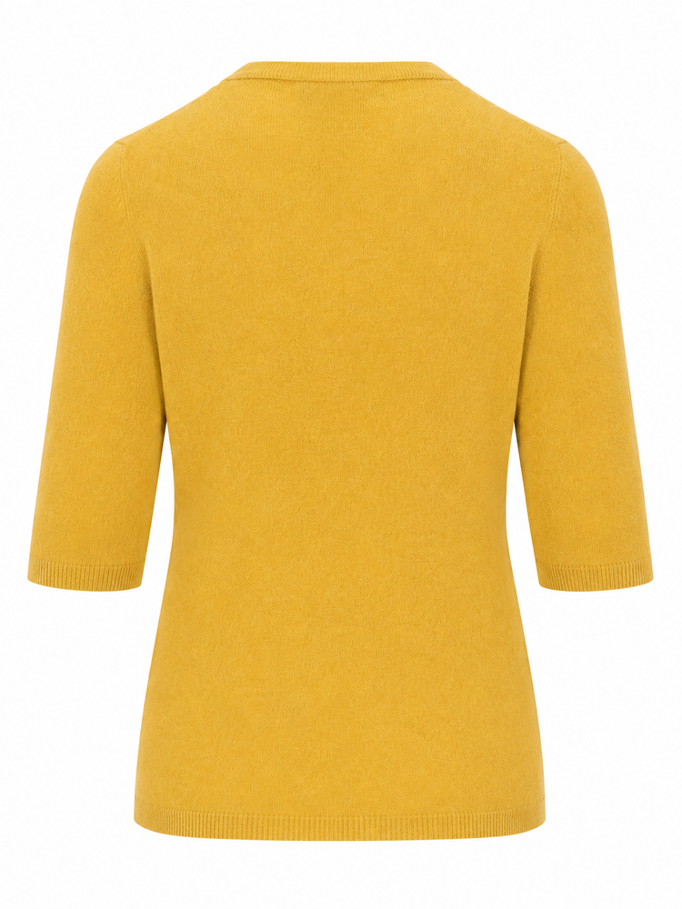 LA ROSE maglia 3/4 cashmere rosso