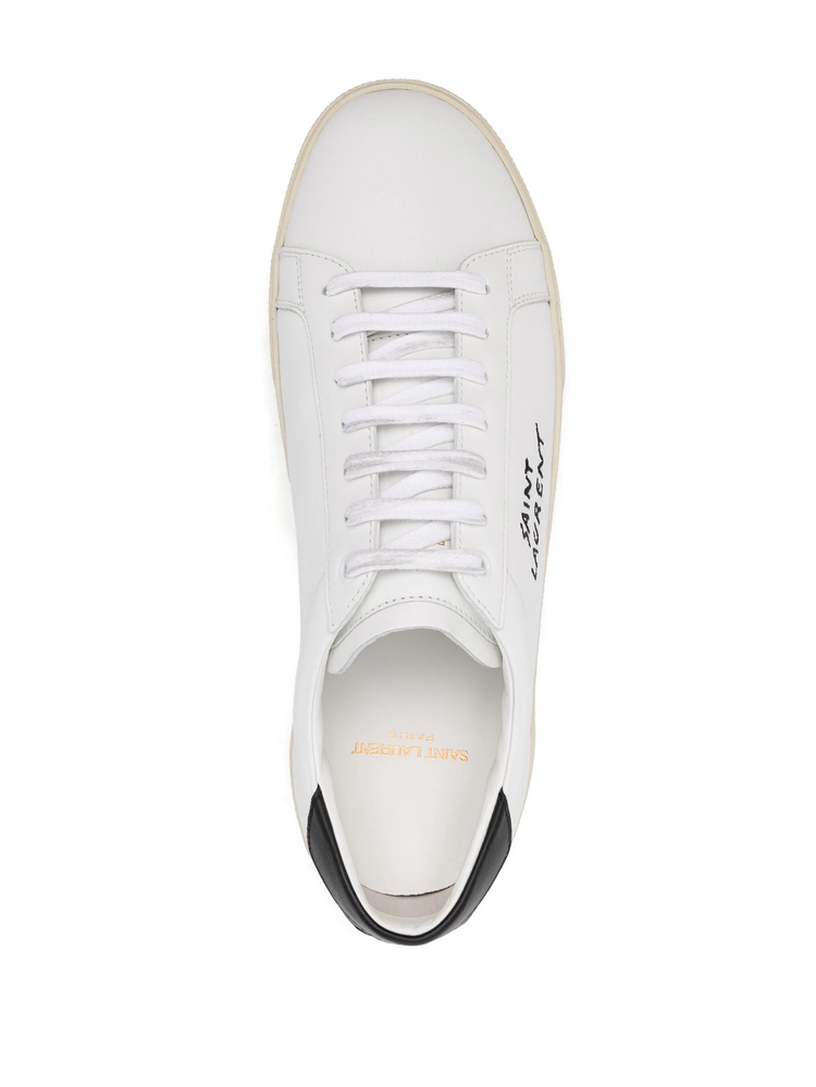 LEATHER MEN SHOES SNEAKER RUBBER SOLE