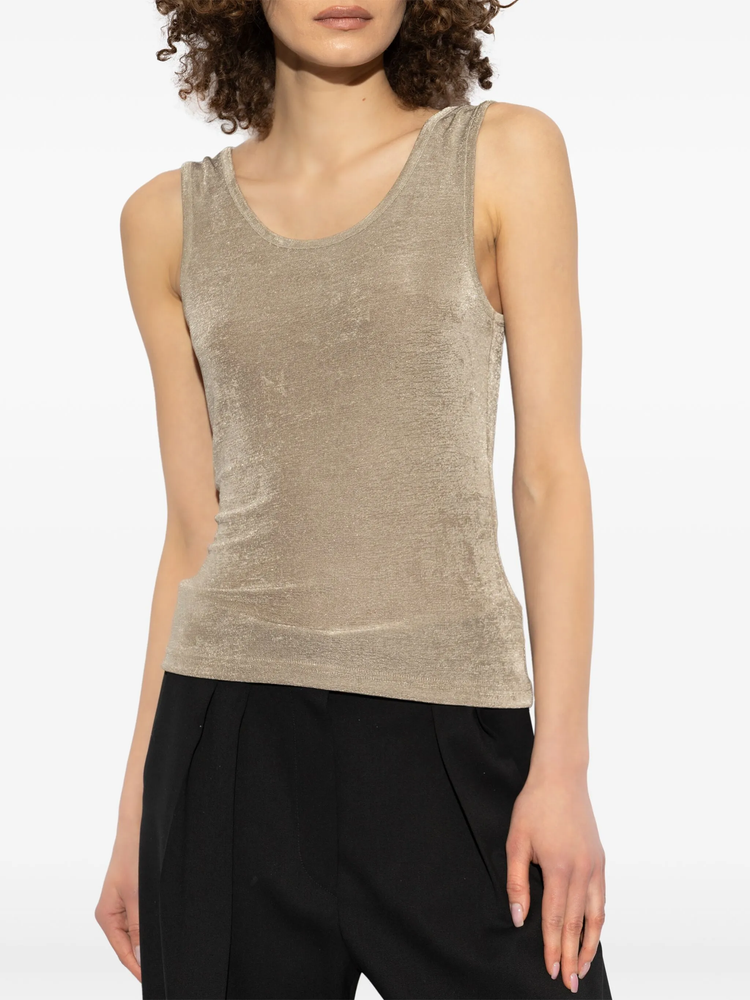 scoop-neck top