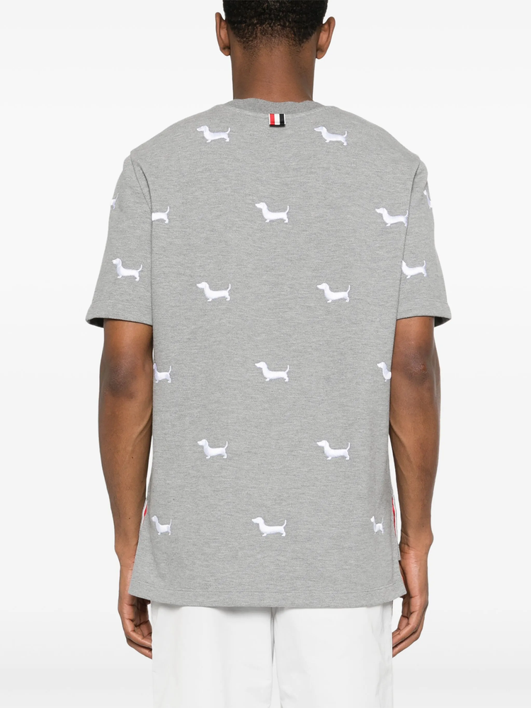 dog-embroidery T-shirt