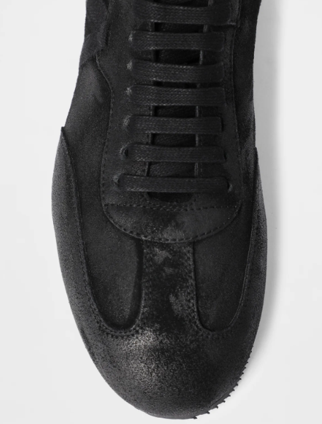 FIDES SOFT HIGH-TOP BOXING SNEAKERS CALF SUEDE SKI