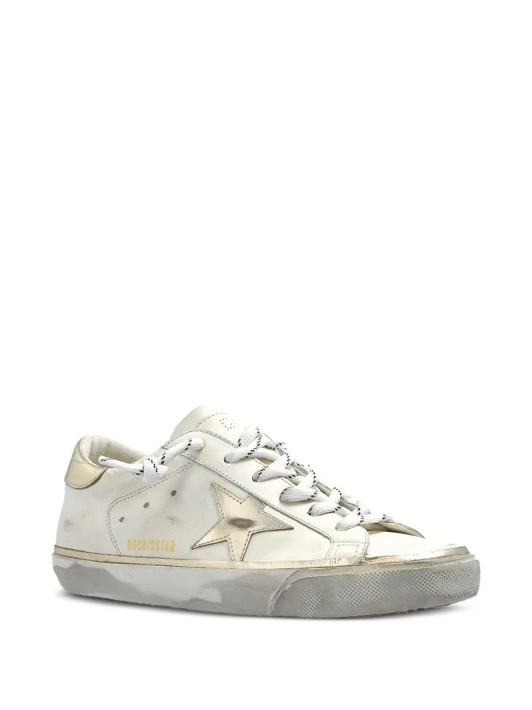 SUPER STAR LEATHER UPPER LAMINATED STAR AND HEEL GLITTER EDGE