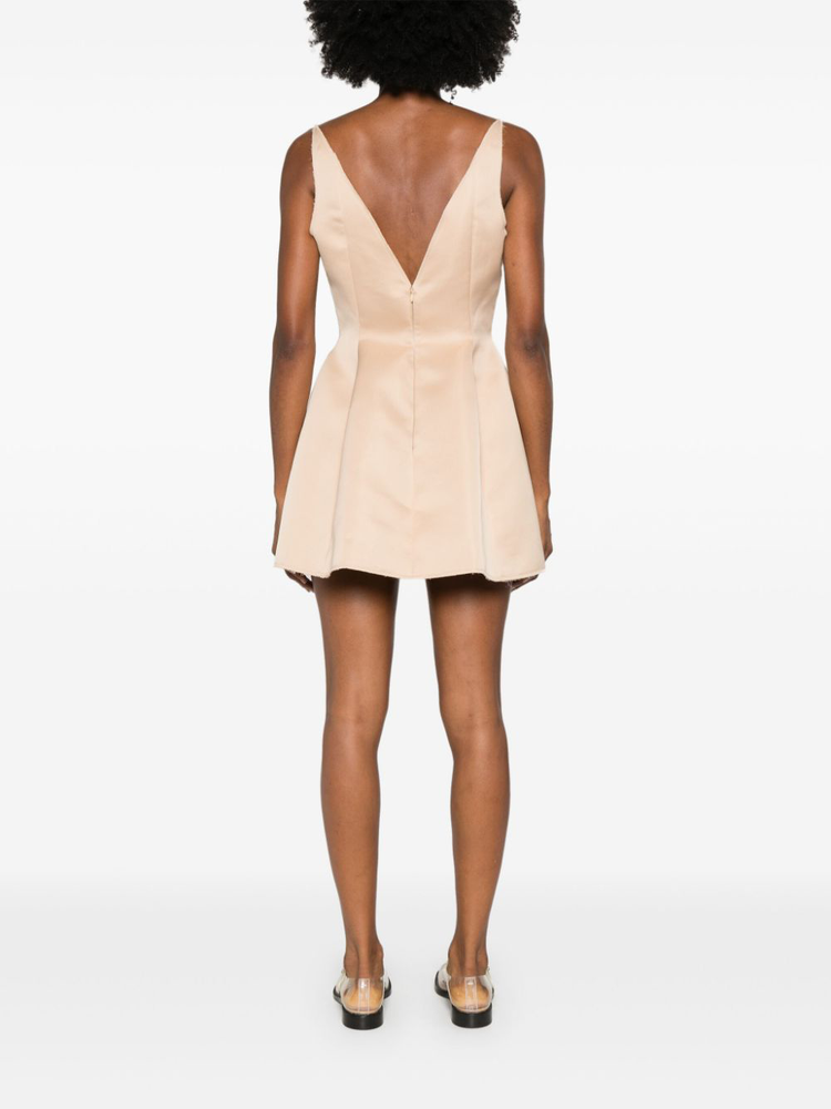 duchess satin mini dress
