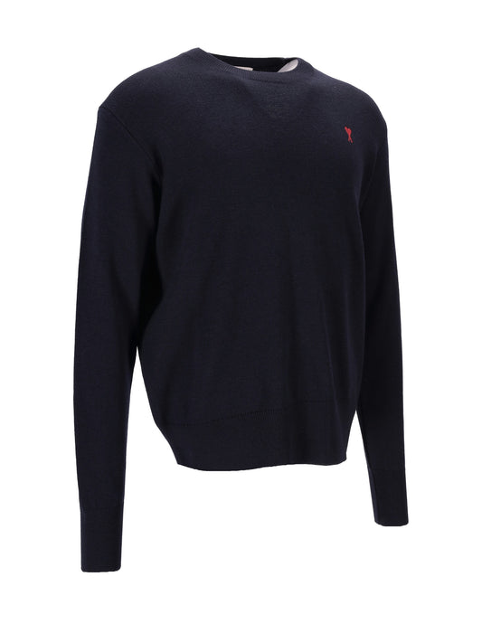 PULL COL ROND AVEC AMI DE COEUR CONTRASTE