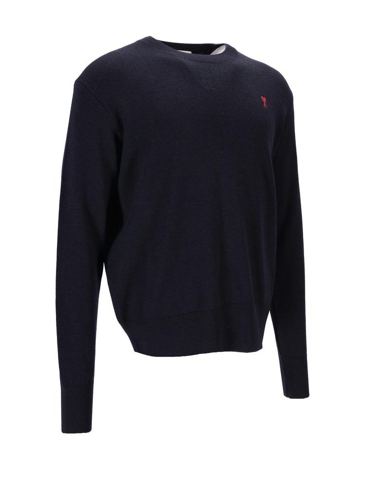 PULL COL ROND AVEC AMI DE COEUR CONTRASTE