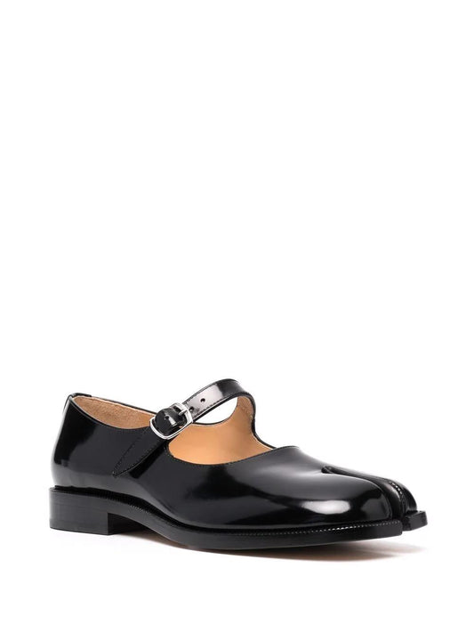 Tabi leather Mary-Jane shoes