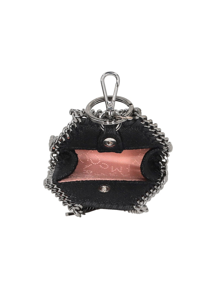 FALABELLA AIRPODS CASE ECO SHAGGY DEER W/RUTHENIUM CHAIN