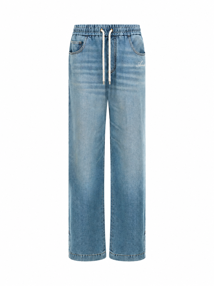 DRAWSTRING BAGGY JEAN