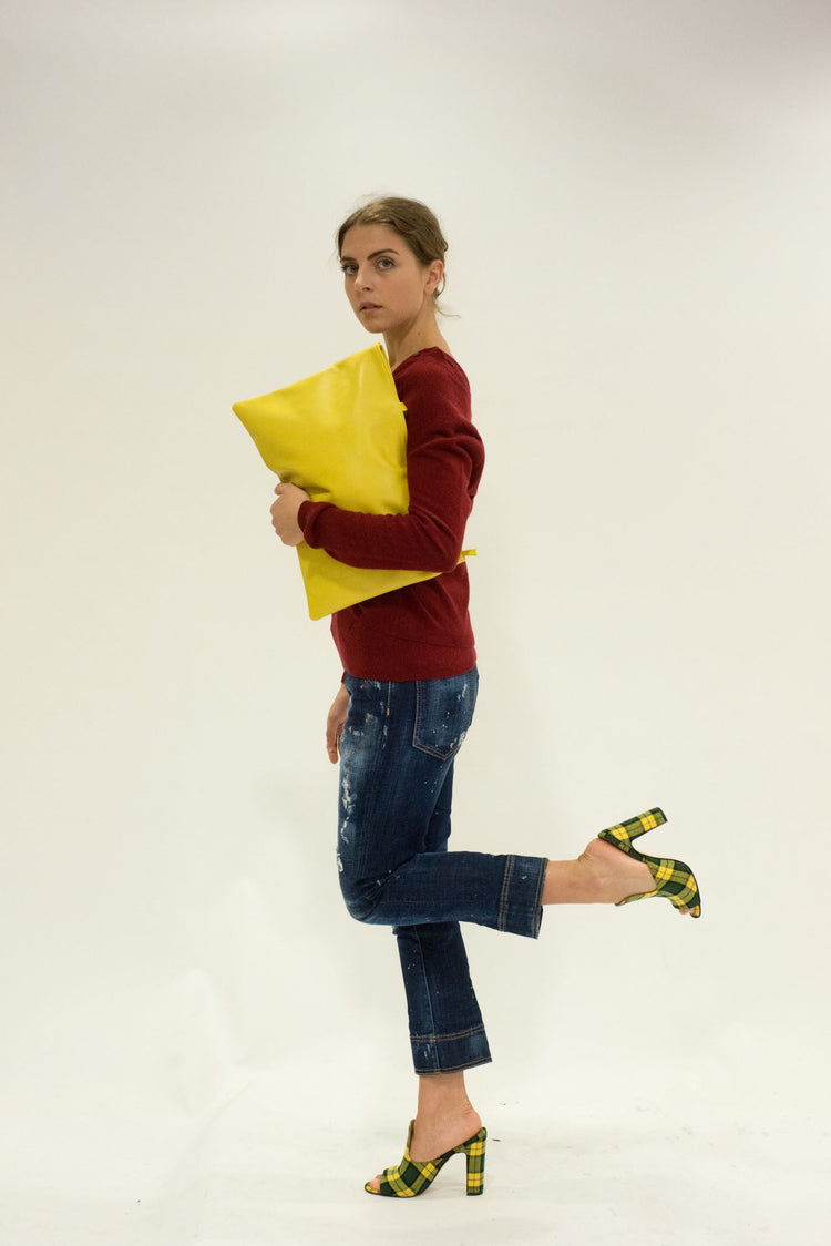 LA ROSE cardigan cashmere bordeaux