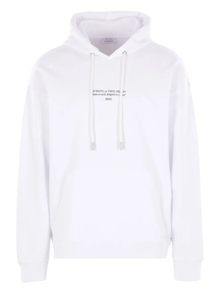 STATEMENT SKATE HOODIE BLACK - WHITE