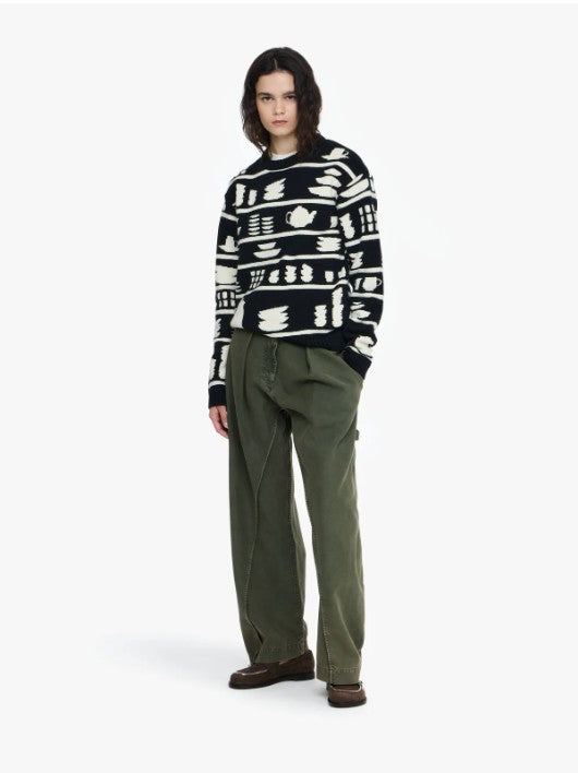 CROCKERY JACQUARD JUMPER